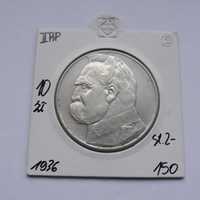 Moneta 10zł Piłsudski 1936 - srebro monety 2 RP ( II RP nr.25/9)