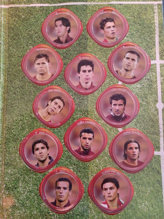 Coleção Portugal Euro 2004  - Tazos