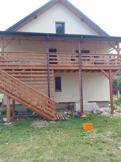 Schody z drewna, konstrukcje drewniane.