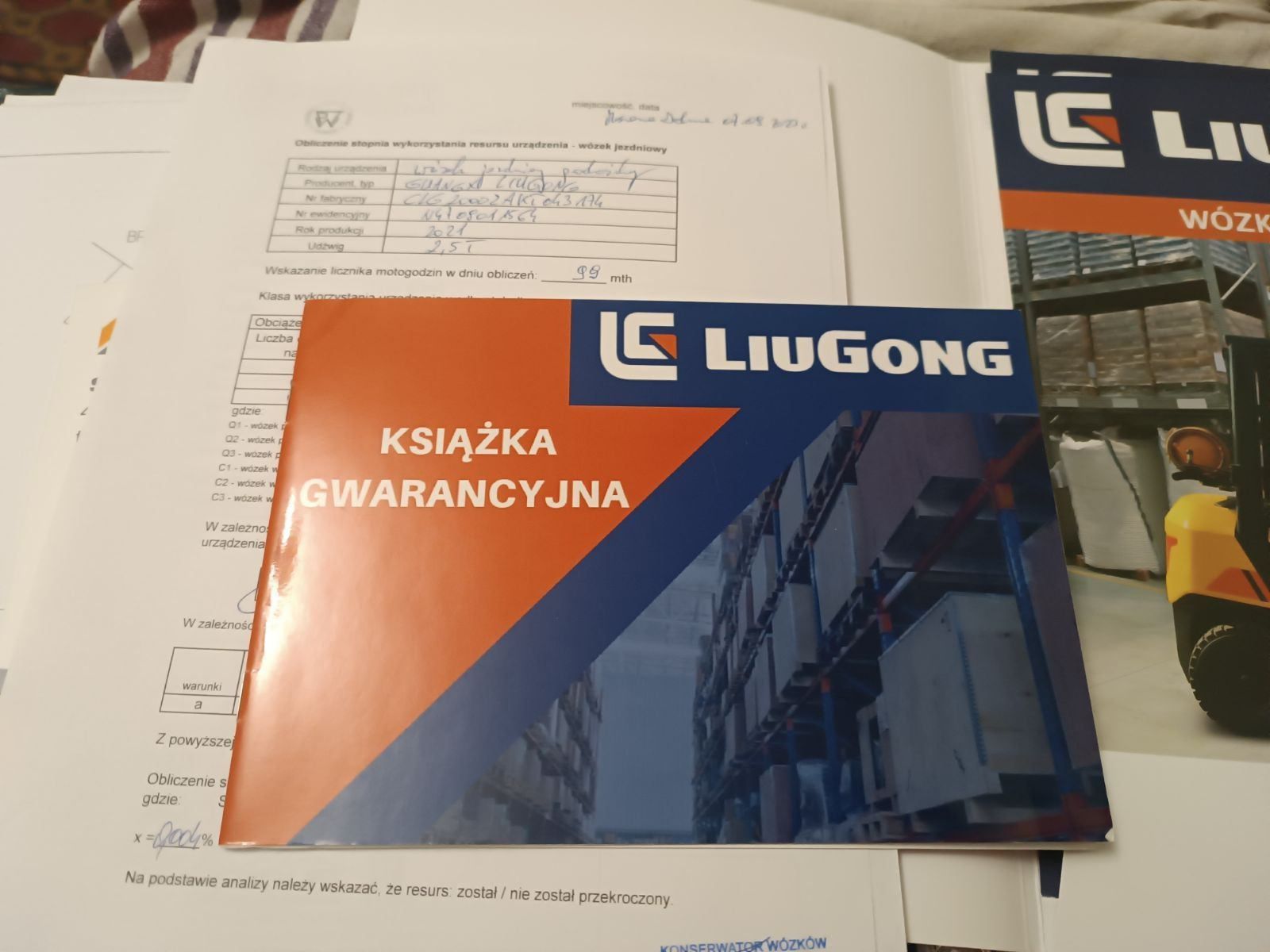 Nowy wózek widłowy Liugong clg 2025 g Linde Toyota Nissan Heli 4.7m