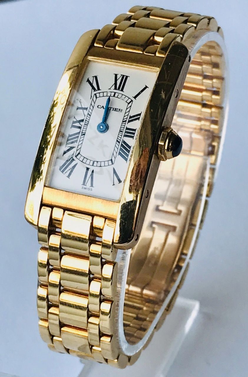 Cartier- oryginalny złoty 18 k komplet damski