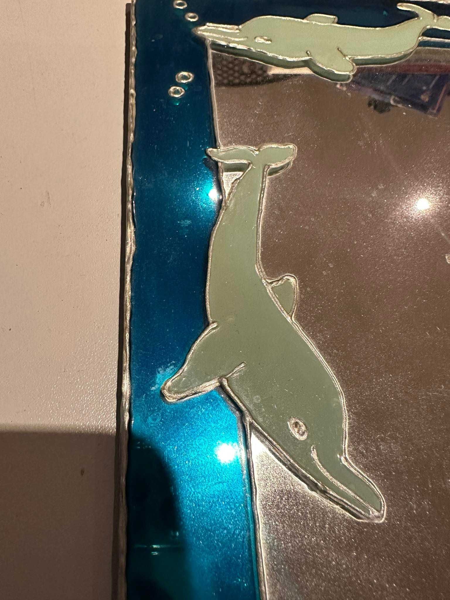 Lustro lusterko z delfinami