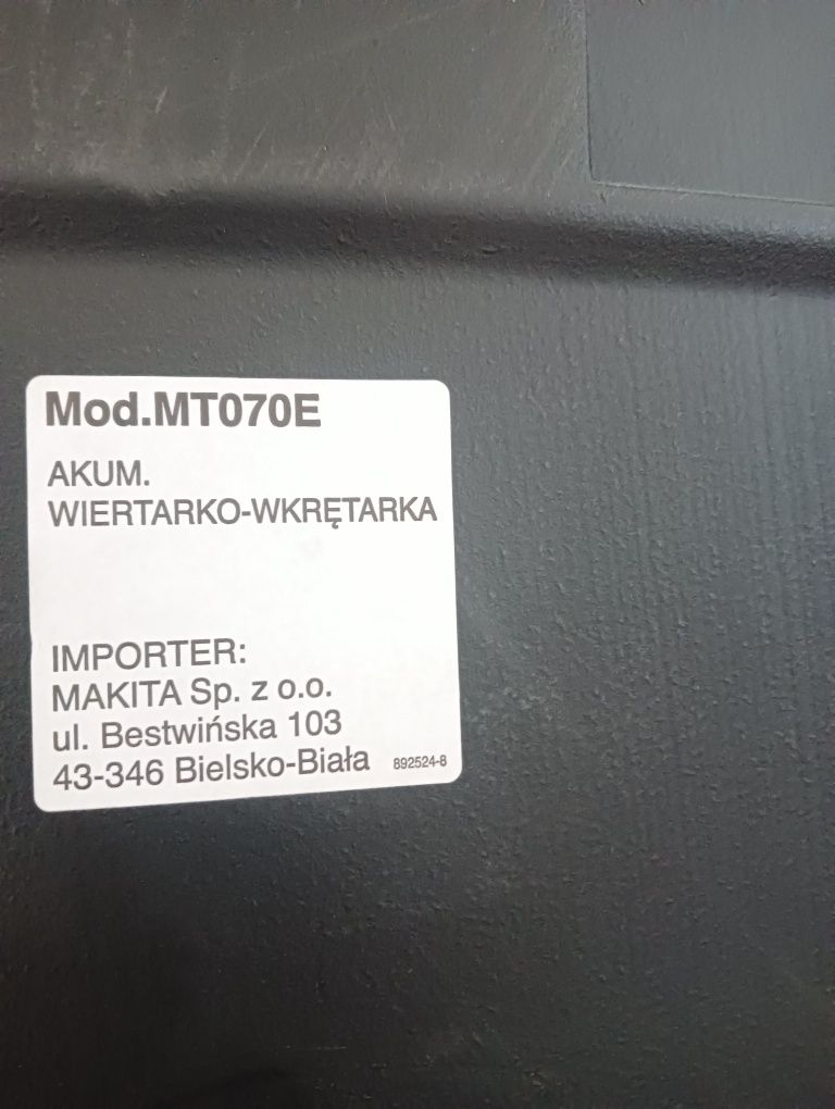 Wiertarko wkrętarkę Maktec MT070E