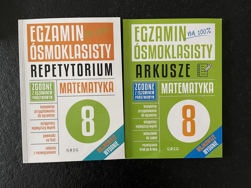 Nowe Repetytorium i zestaw arkuszy matematyka egzamin ósmoklasisty