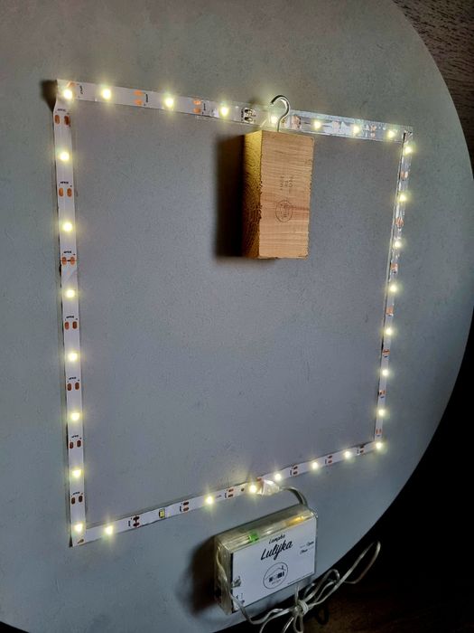 Drewniana lampka z imieniem