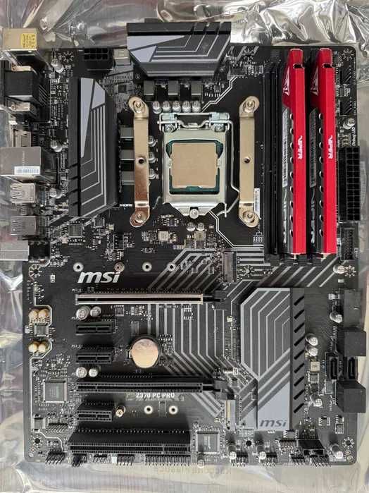 Gigabyte z370 PRO i5 9600k DDR4 16GB chłodzenie zasilacz