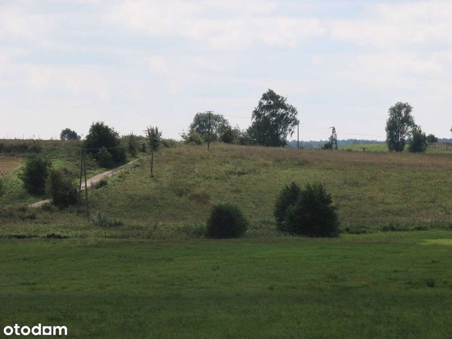 Działka MAZURY Jeziorany na Wzgórzu RZEKA Dom na Zgłoszenie