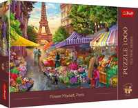 Puzzle 1000 Targ Kwiatowy, Paryż Trefl, Trefl