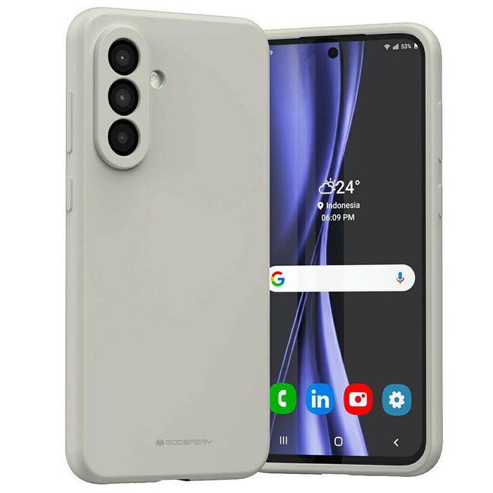 Etui Mercury Silicone do Samsung Galaxy  A56 kamienny