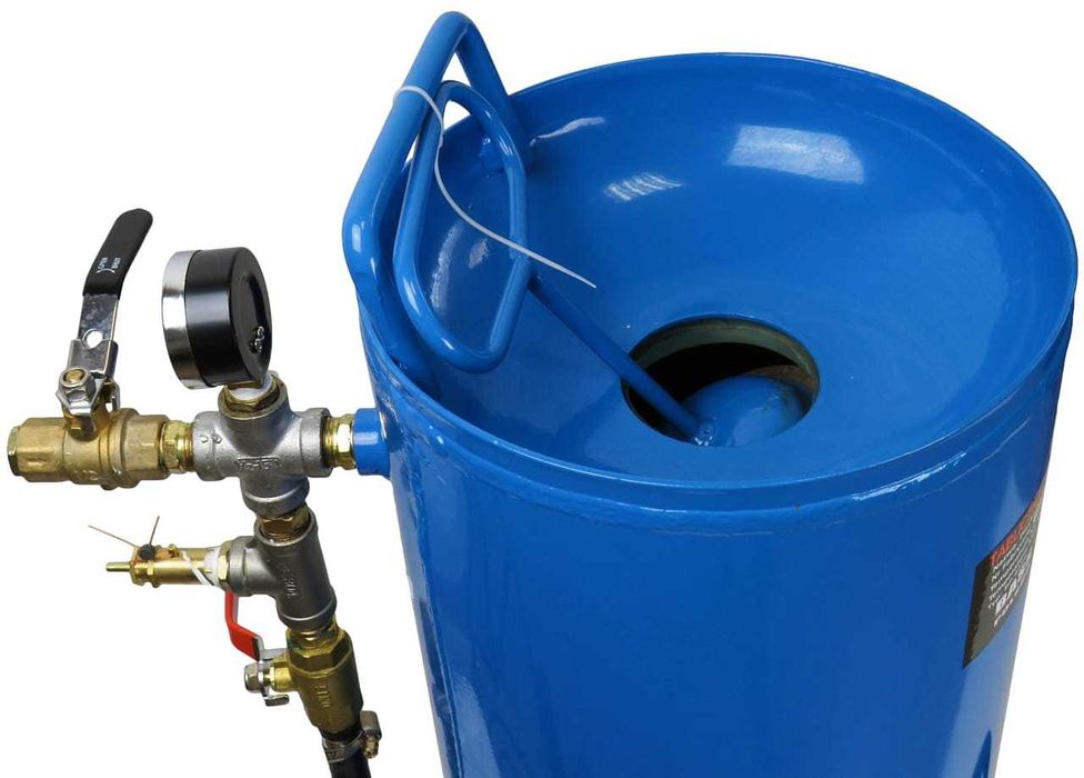 BASS POLSKA Piaskarka Syfonowa 50l Mobilna Maska Dysze Zestaw BP4254