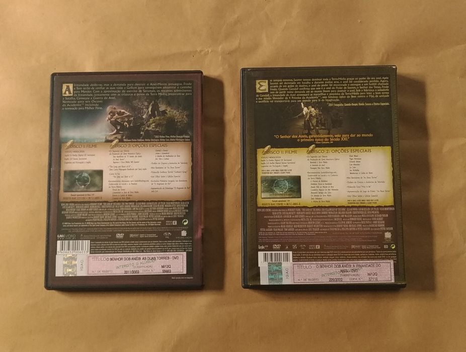 Conjunto 2 Cd Filme Senhor dos Anéis