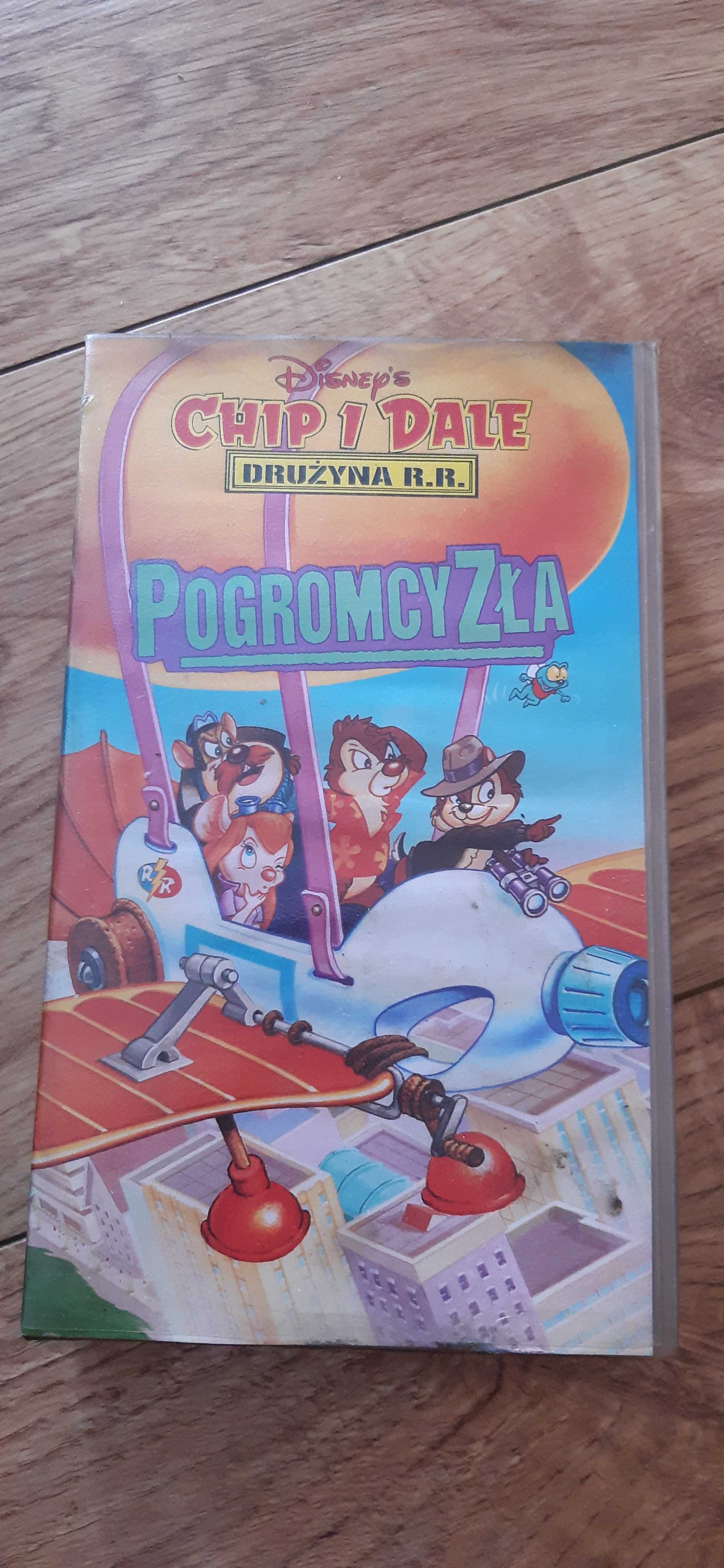 kaseta vhs chip i dale brygada r.r. pogromcy zła bajka dla dzieci