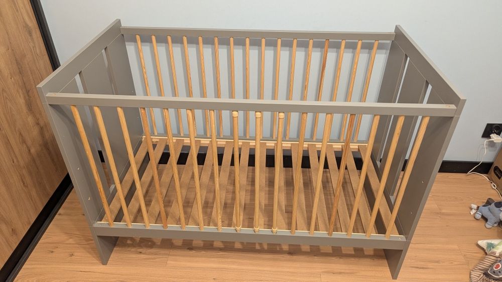 Łóżeczko dziecięce 0-36m Klupś Pauline 120x60 + materac SUPER STAN