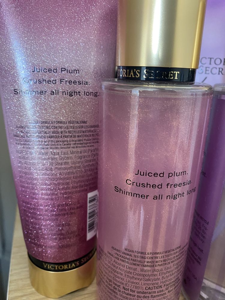 ZESTAW mgiełka + balsam Victoria’s Secret PURE Seduction shimmer