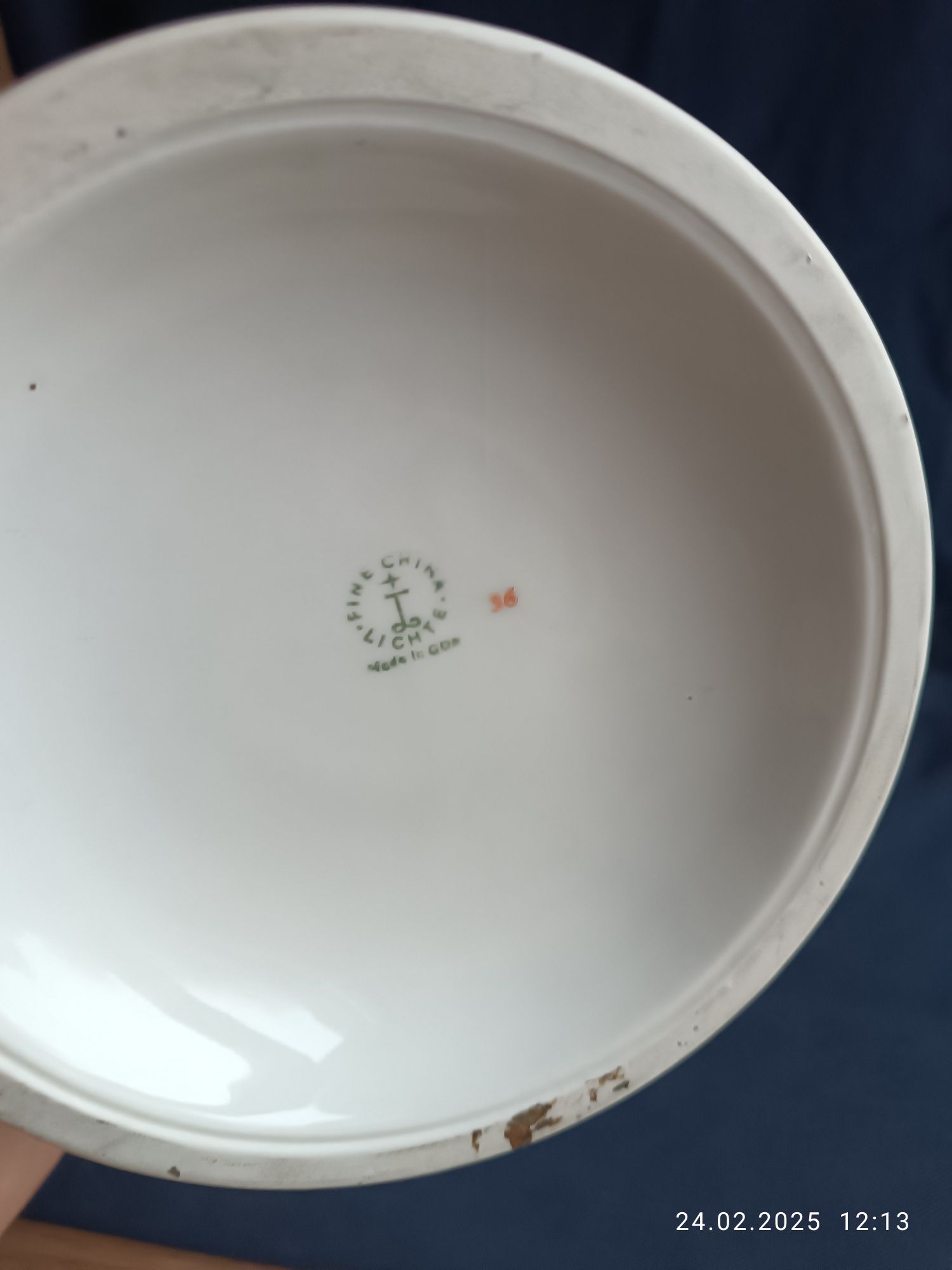 Kufel herbowy kufel rezerwisty porcelana lichte Niemcy porcelana GDR