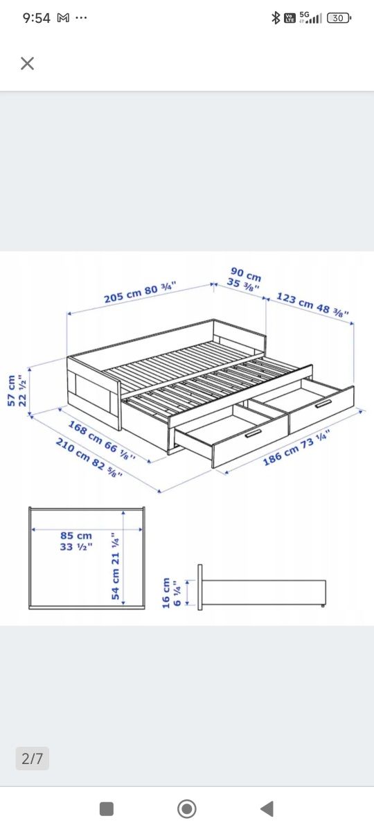 Łóżko IKEA rozkładane