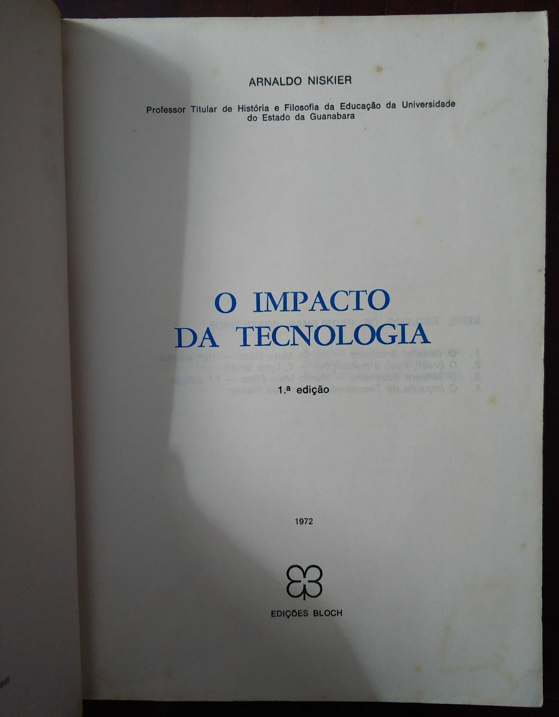 Livro "O Impacto da Tecnologia" - Arnaldo Niskier