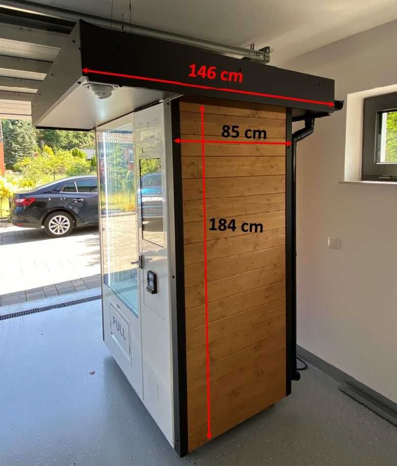 Automat vendingowy, kiosk samoobsługowy, NOWY + zabudowa