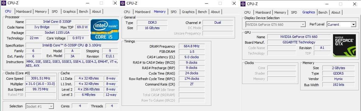 Zestaw komputerowy 16GB RAM I5 3350p GEFORCE GTX 660 MONITOR 21,5' 1TB