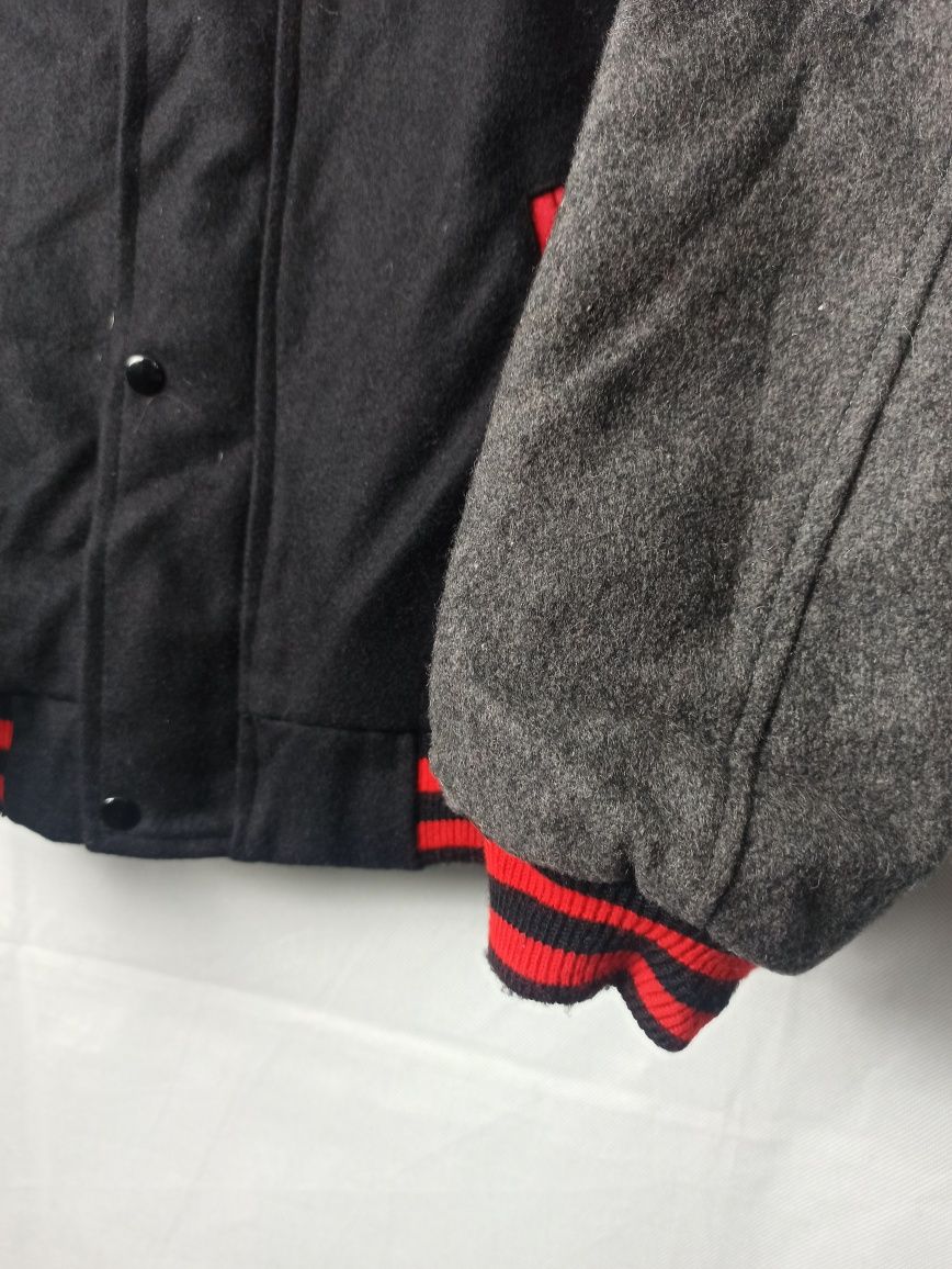 90s Vintage Wool Mac Tool Racing Varsity Jacket kurtka wełniana