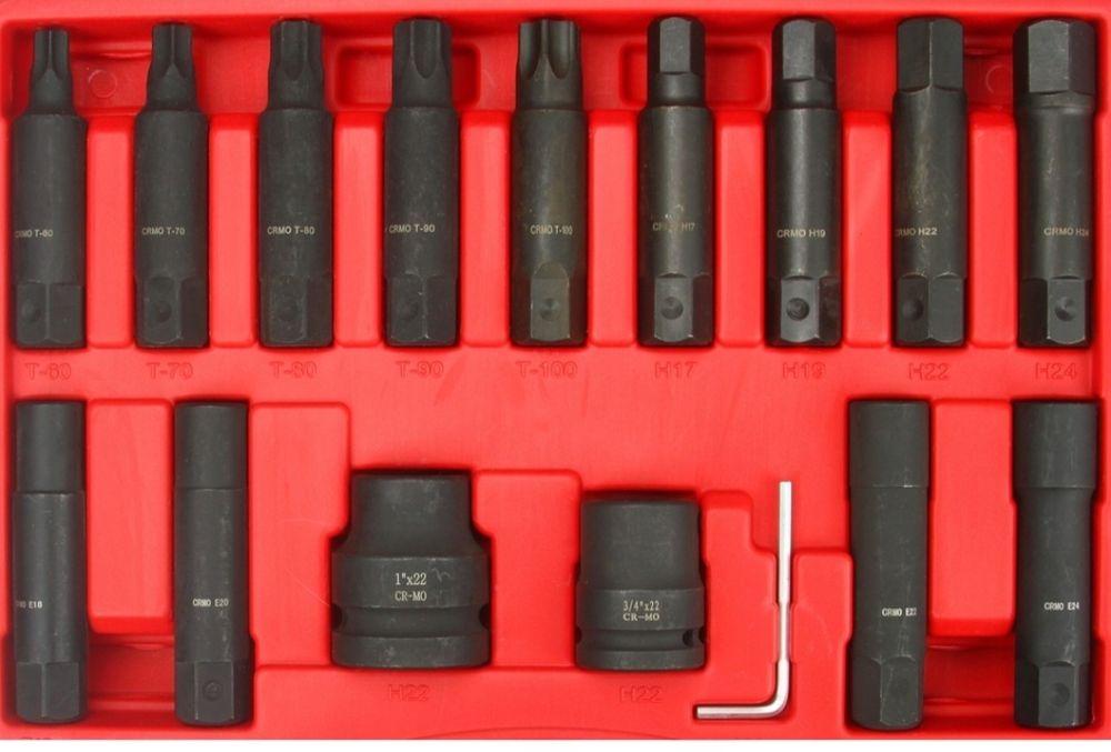 Nasadki i bity udarowe 3/4" i 1" BJC zestaw nasadek