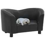 Vidaxl Sofa Dla Psa, Czarna, 67X41X39 Cm, Sztuczna Skóra