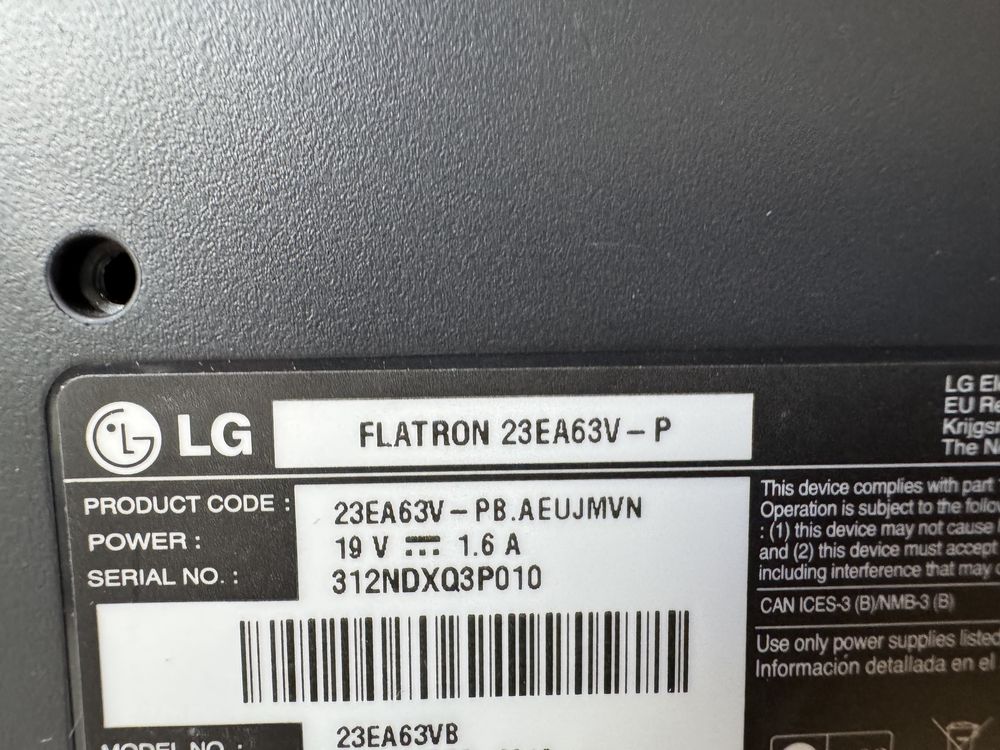 Monitor LG Flatron 23EA63V-P HDMI IPS