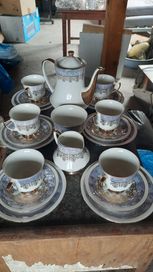 Serwis do kawy/herbaty 6 osob porcelana bez wad