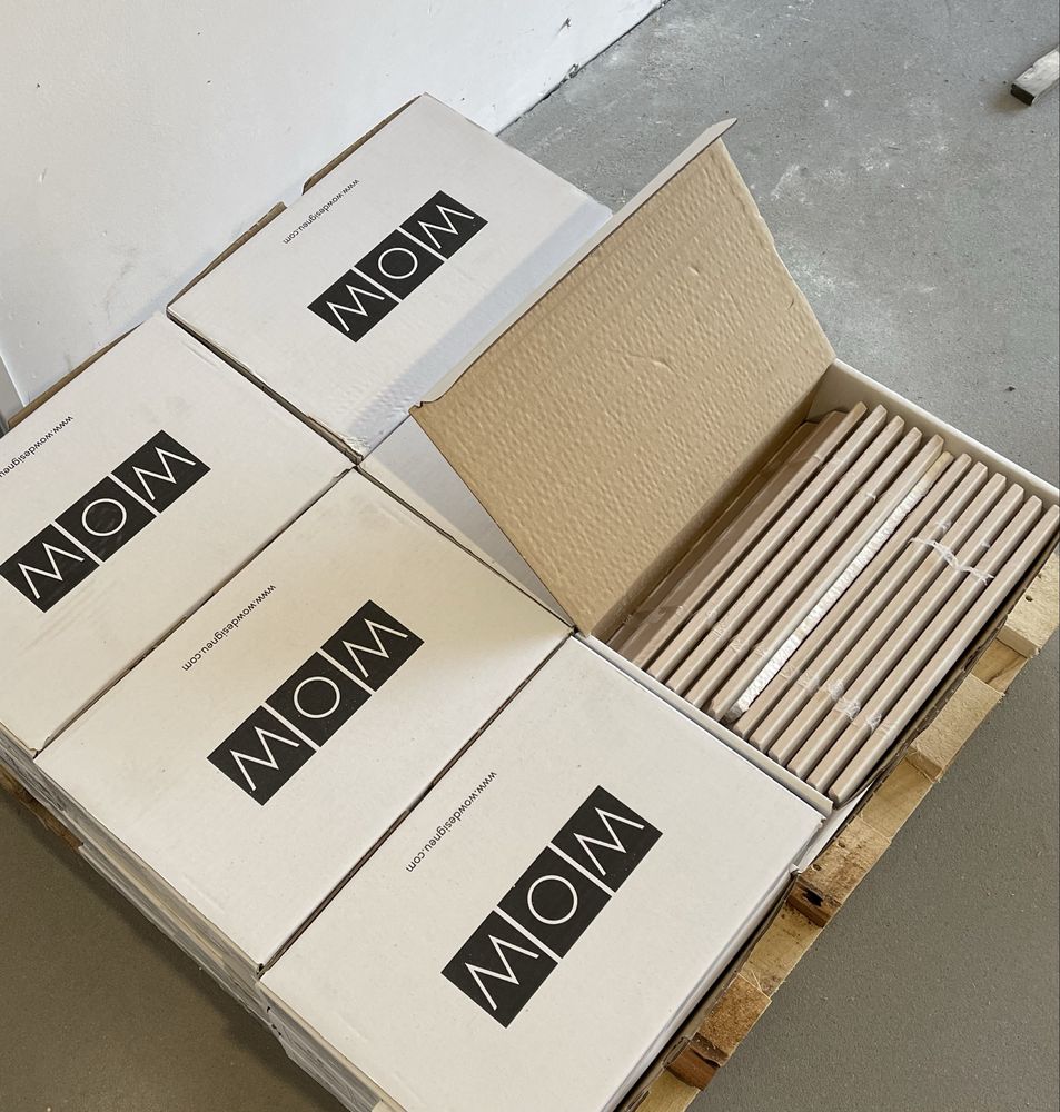 Wow Stripes Ice White Matt 7,5x30 cegiełka trójwymiarowa białe płytki