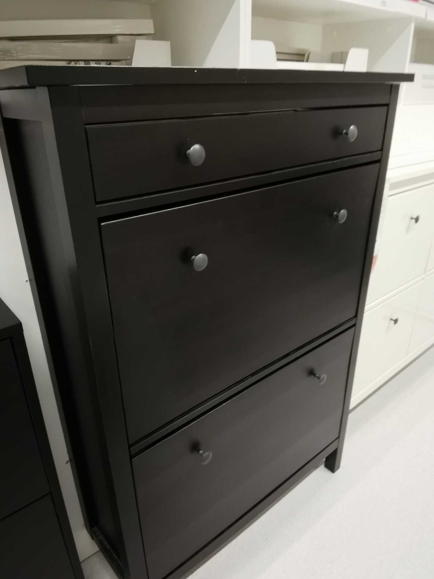 szafka na buty  -szafka drewno- HEMNES Ikea-regal-sekretarzyk-drewno