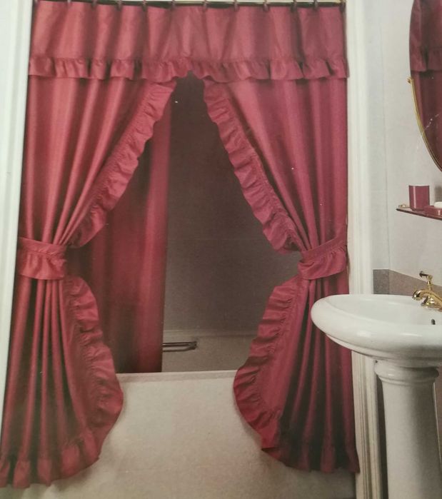 Nowa Zasłona / Firana na wannę podwójna unikatowy wzór