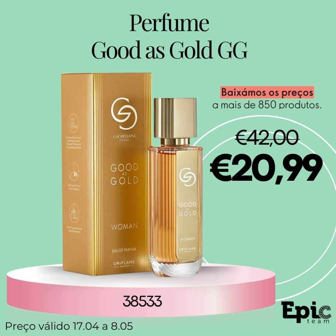 Perfume Good as Gold especial dia da mãe,  Oriflame