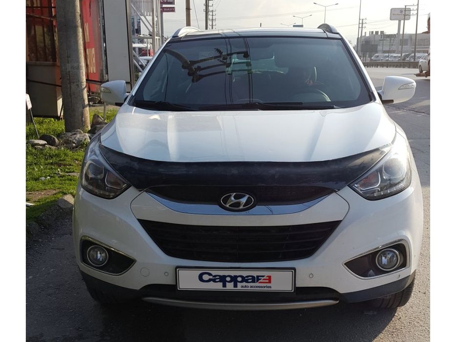 Hyundai IX35 Дефлектор капота (мухобойка) EuroCap