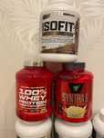 Протеин BSN Syntha 6, Nutrex ISOfit и Scitec whey
