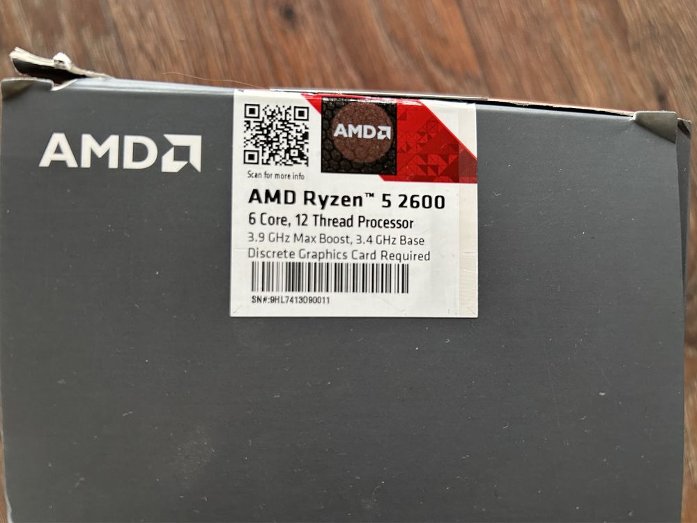 Procesor AMD Ryzen 5 2600, 3.4GHZ, 19MB, AM4, 12NM, 65W