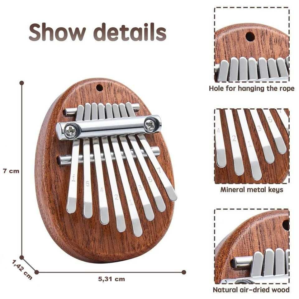 Kalimba Kropla Wody Mini Instrument Etniczny dla Dzieci lub Pomysł na