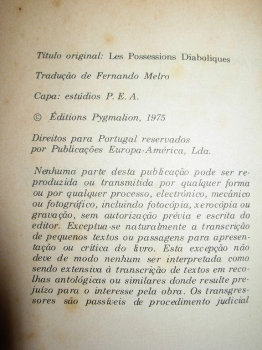 As possessões diabólicas - Roland Villeneuve