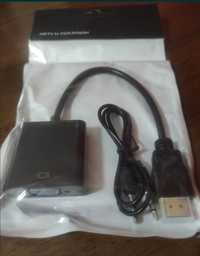 Adaptador de vídeo e áudio de HDMI para VGA