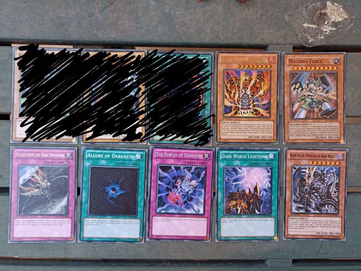 Cartas Konami Yu Gi Oh 1a edição