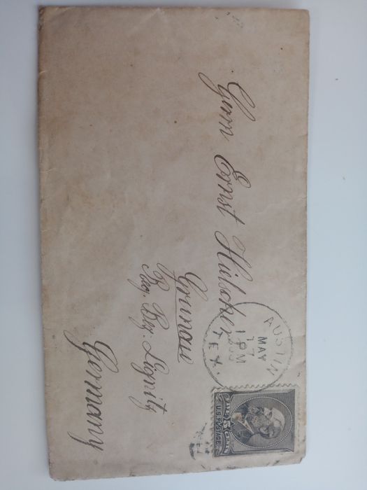 Znaczek z 1888r Koperta Jamesa A. Garfielda, 20. prezydenta USA