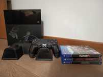 PS4 Padrão, Comando(Stickdrift), 3 jogos , cabo Pronto a JOGAR