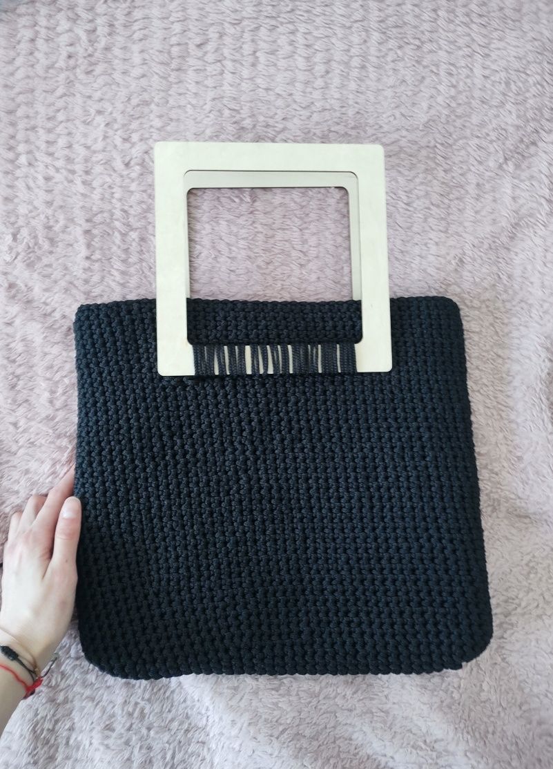 Torba klasyczna shopper wykonana ręcznie, handmade