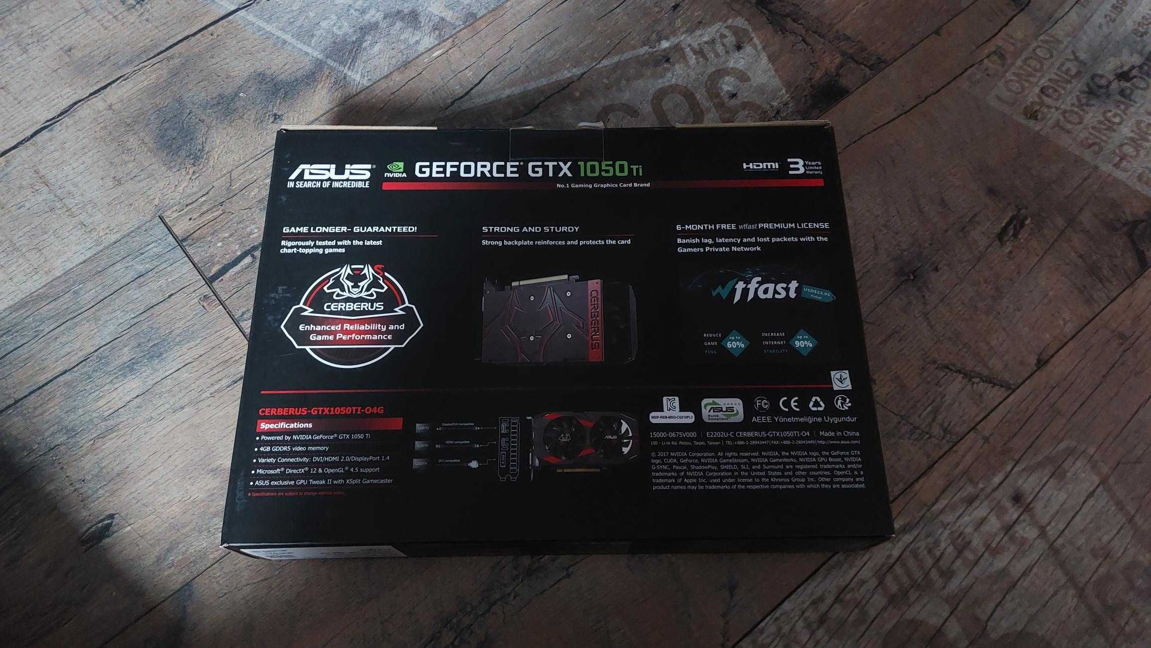 Karta graficzna Geforce GTX 1050 Ti 4 GB Cerberus