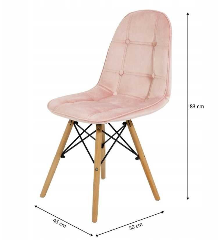Крісло, стілець Скандинавський, стул, кресло VERONA ВЕЛЮР (рожевий)