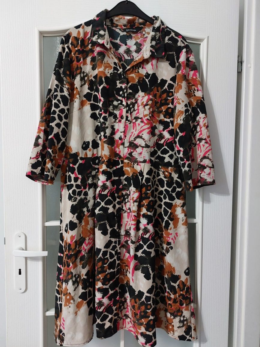 Sukienka 46 48 print panterka inne Kaleidoscope