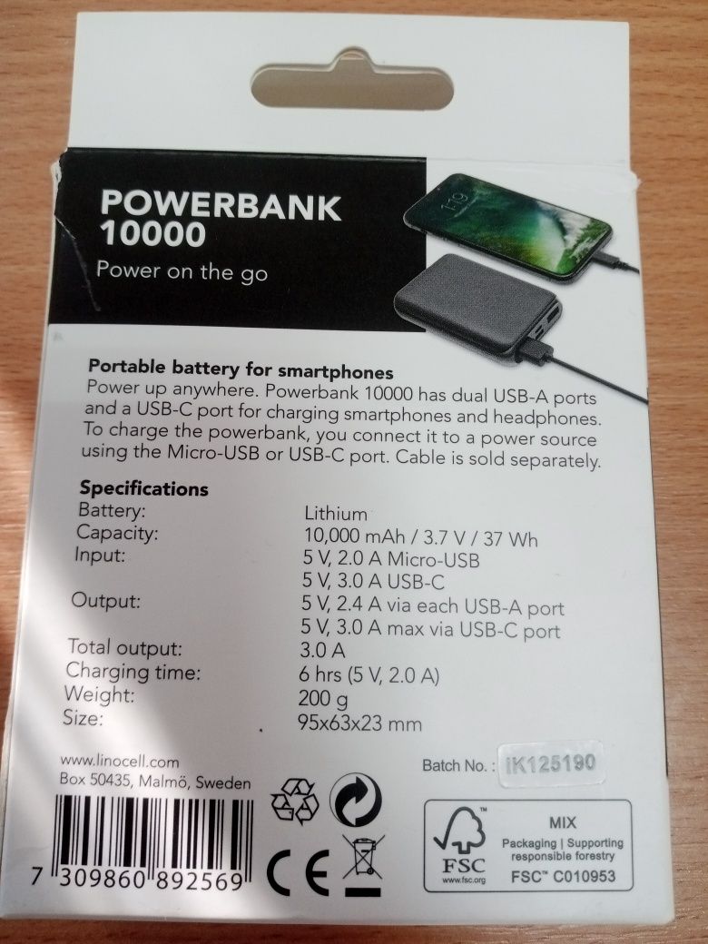 Повертбанк 10000mAh