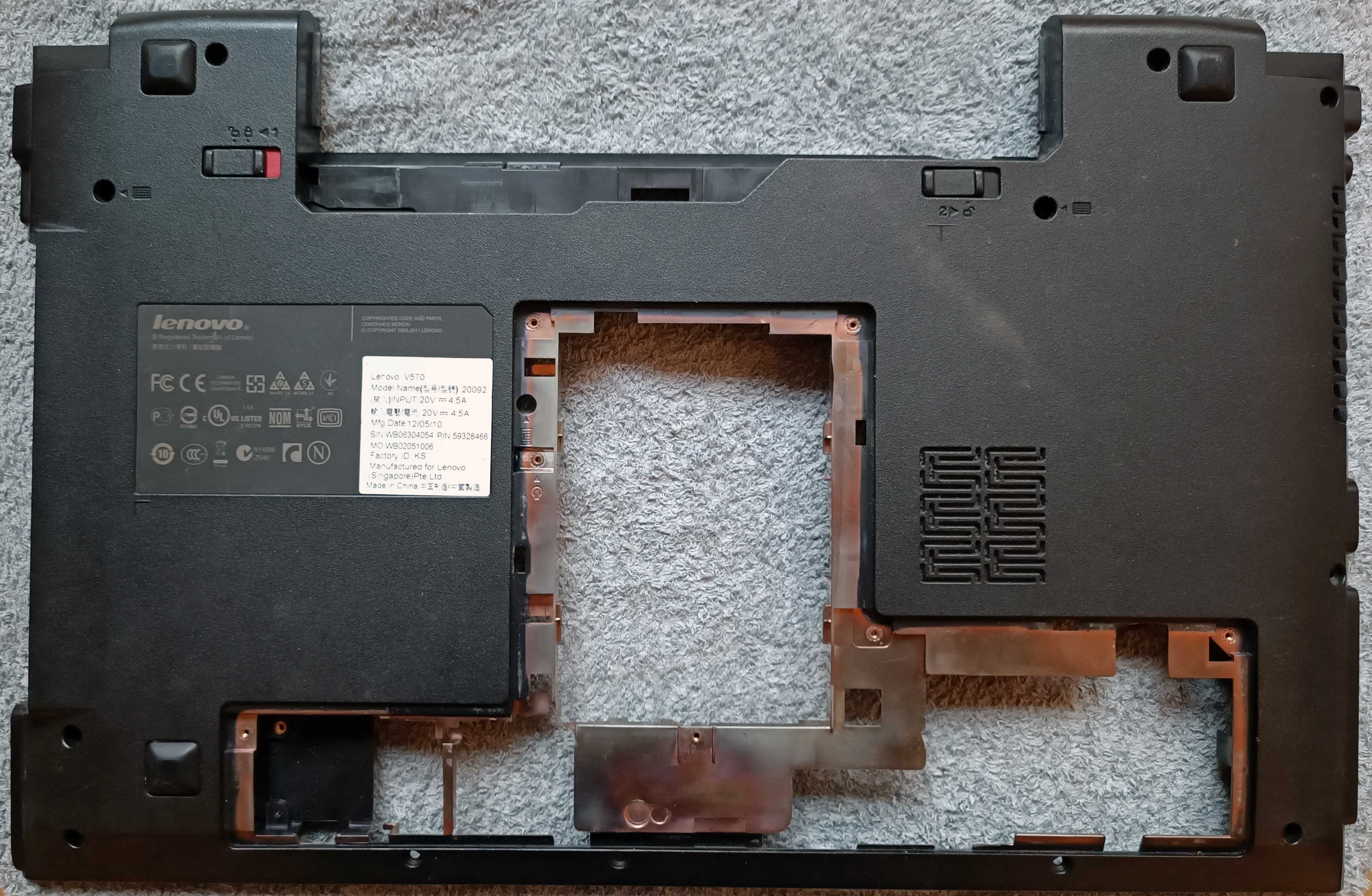 Ноутбук Lenovo B570 (V570, B575, B570e, B575e, V575) по запчастям.