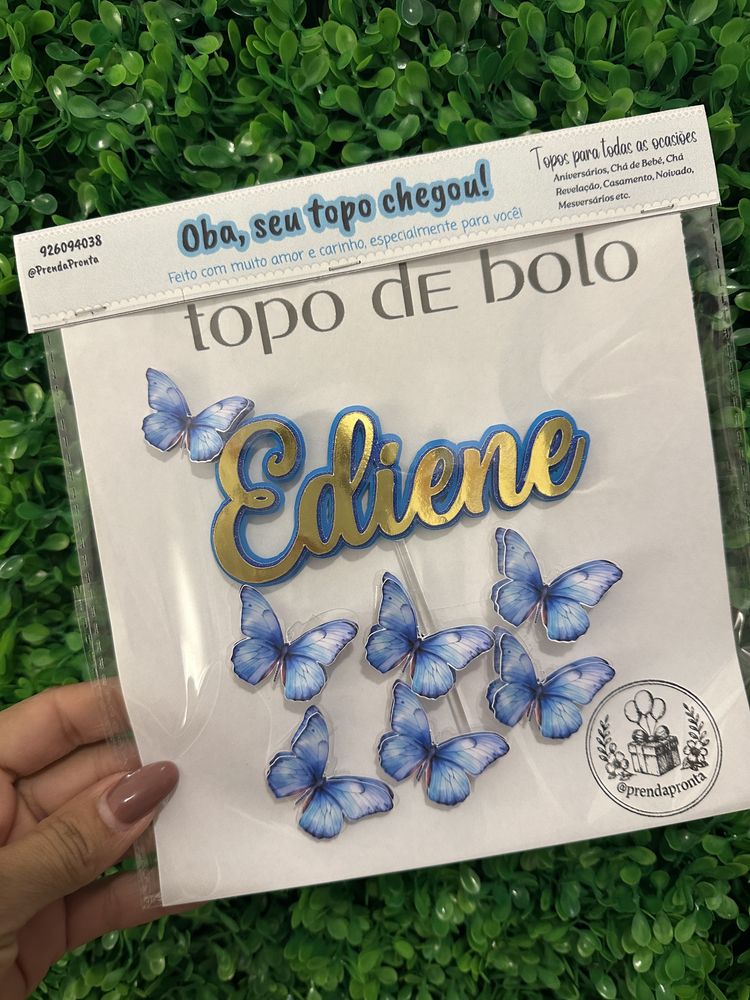 Topper de bolo personlaizado