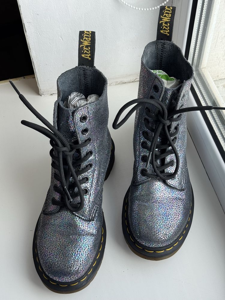 Жіночі черевики Dr Martens 1460 Boots Pascal Blue Sparkle Womens