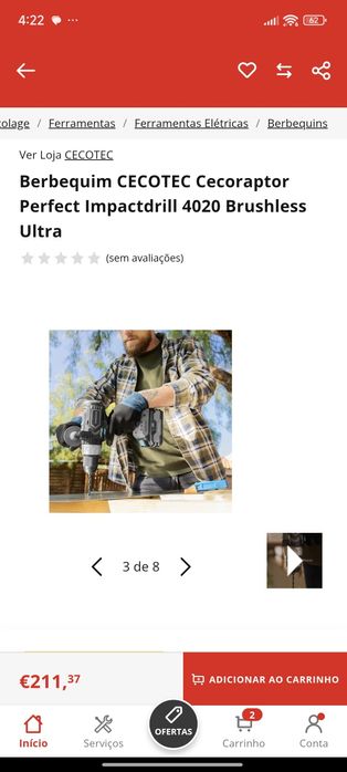 Berbequim furadeira sem fios 20 V 4020